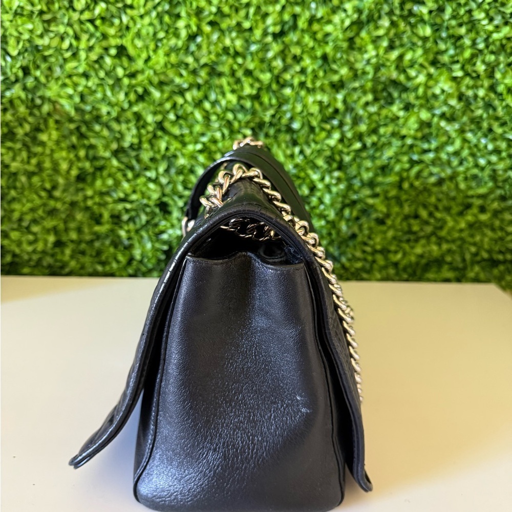 Jimmy Choo Helia Quilted Leather Shoulder Bag – Black/Silver - Picture 5 of 12